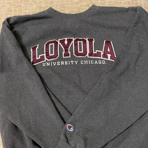 Champion Loyola University of Chicago Crewneck Sweatshirt - Dark Grey